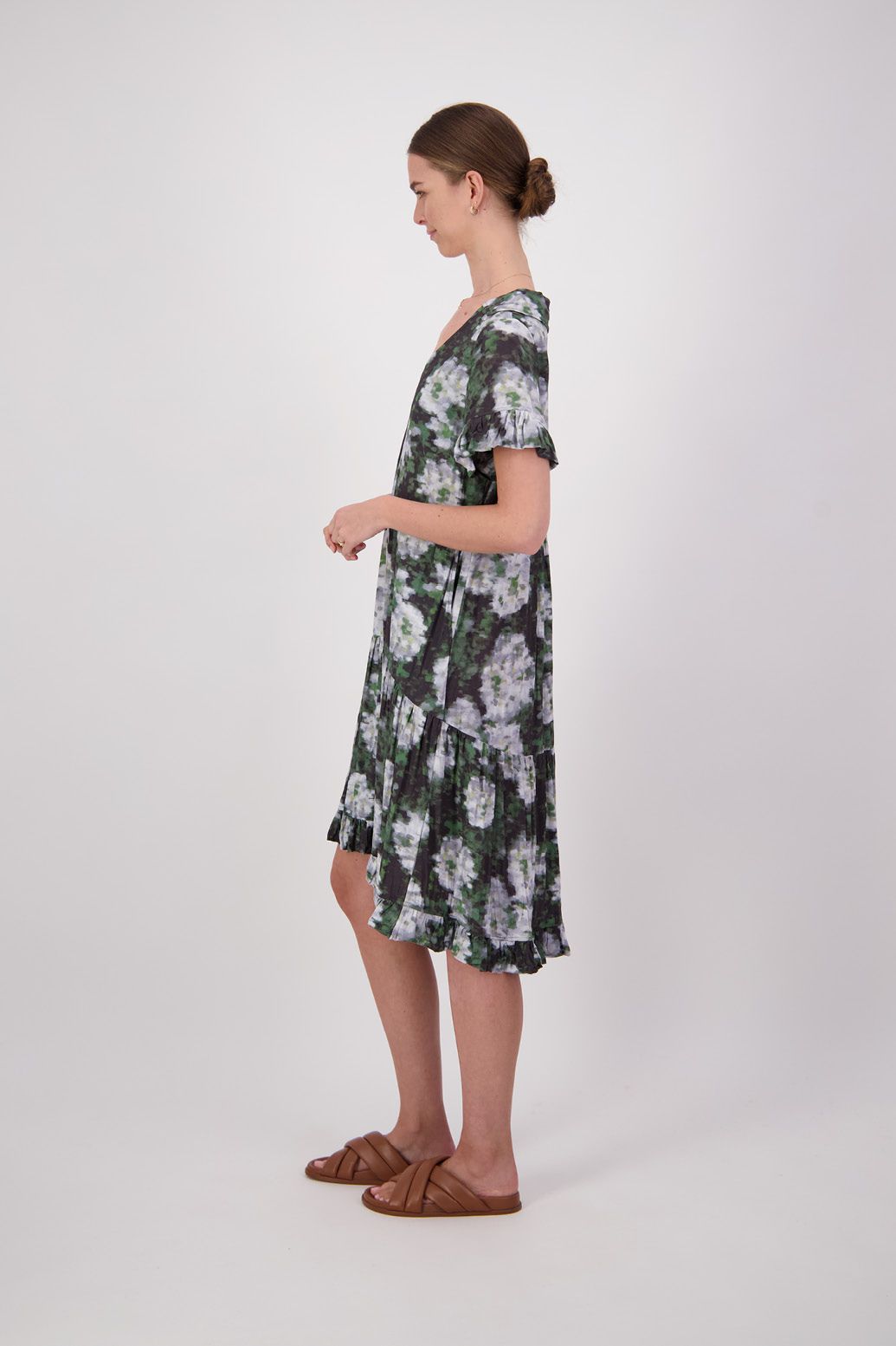 Josie Dress - Green Floral