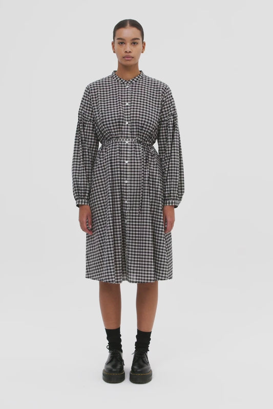 Patti Dress - Monochrome Check