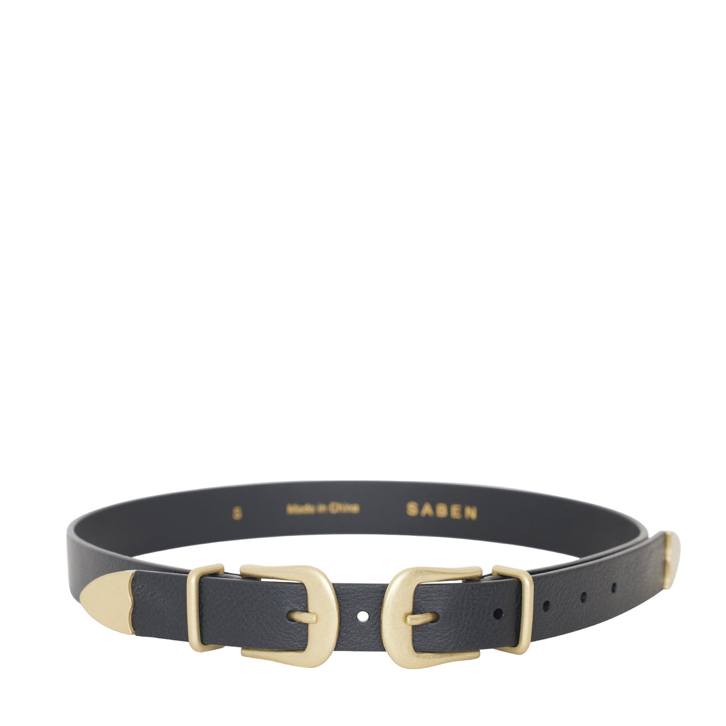 Clementine Belt - Black/Gold