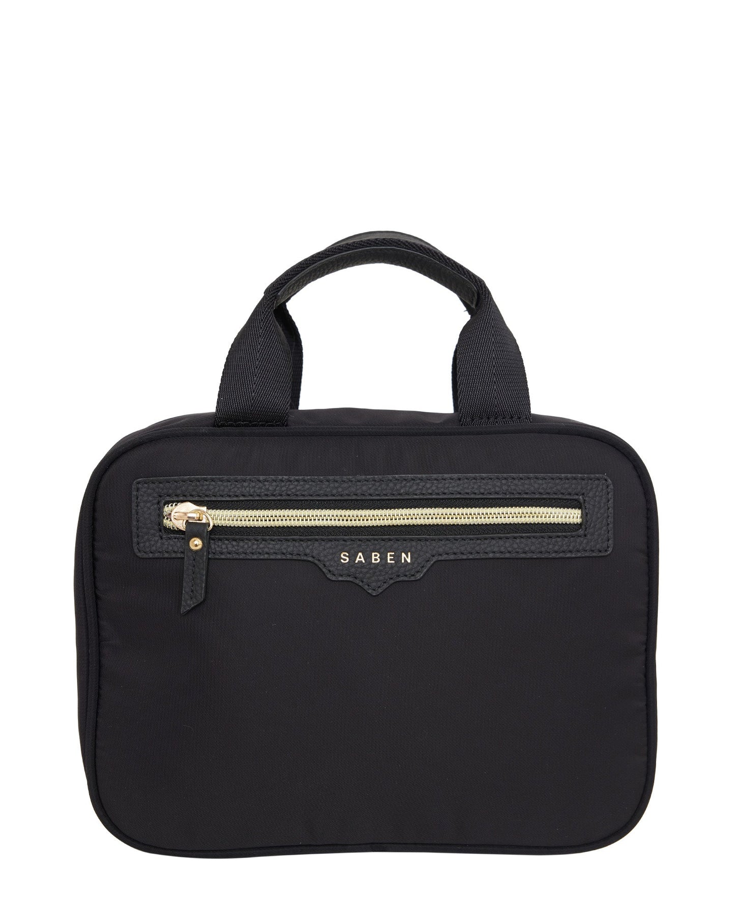 Tanner Toiletry Bag - Black and Chain Print