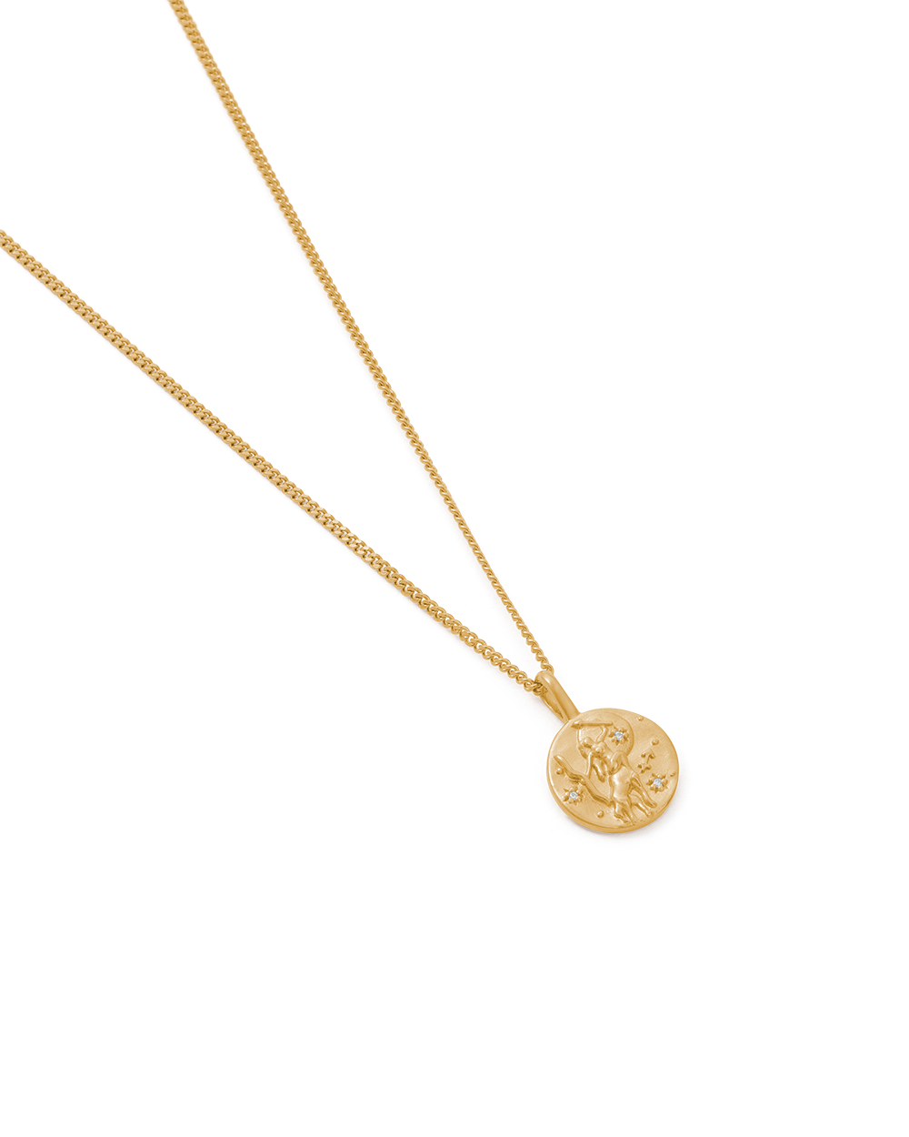 Sagittarius Petite Zodiac Necklace - Gold