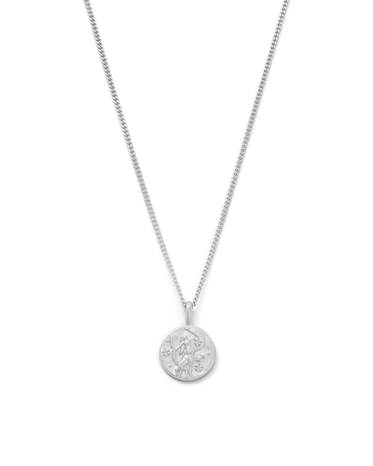 Sagittarius Petite Zodiac Necklace - Silver