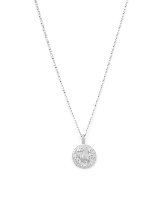 Taurus Petite Zodiac Necklace - Silver