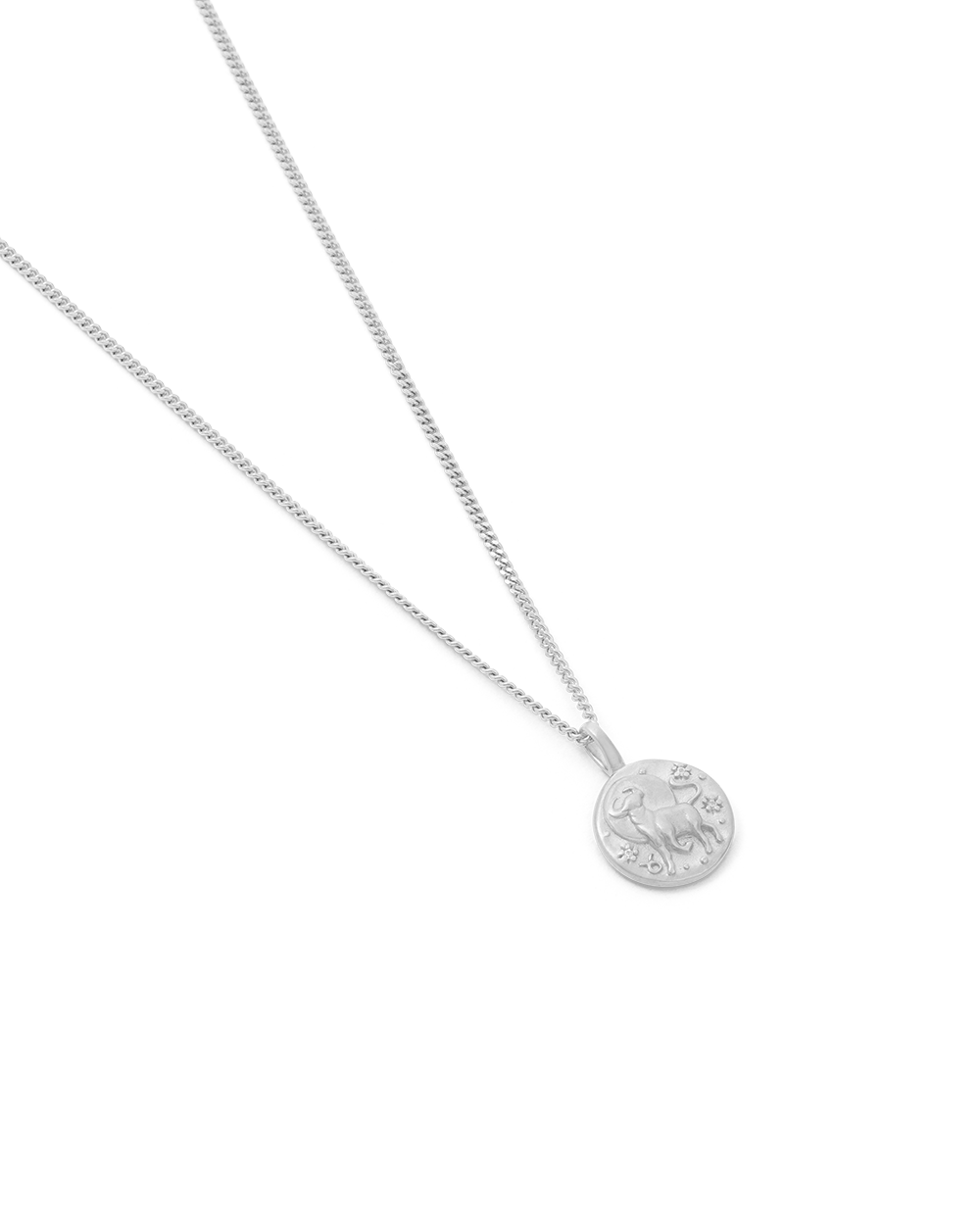 Taurus Petite Zodiac Necklace - Silver