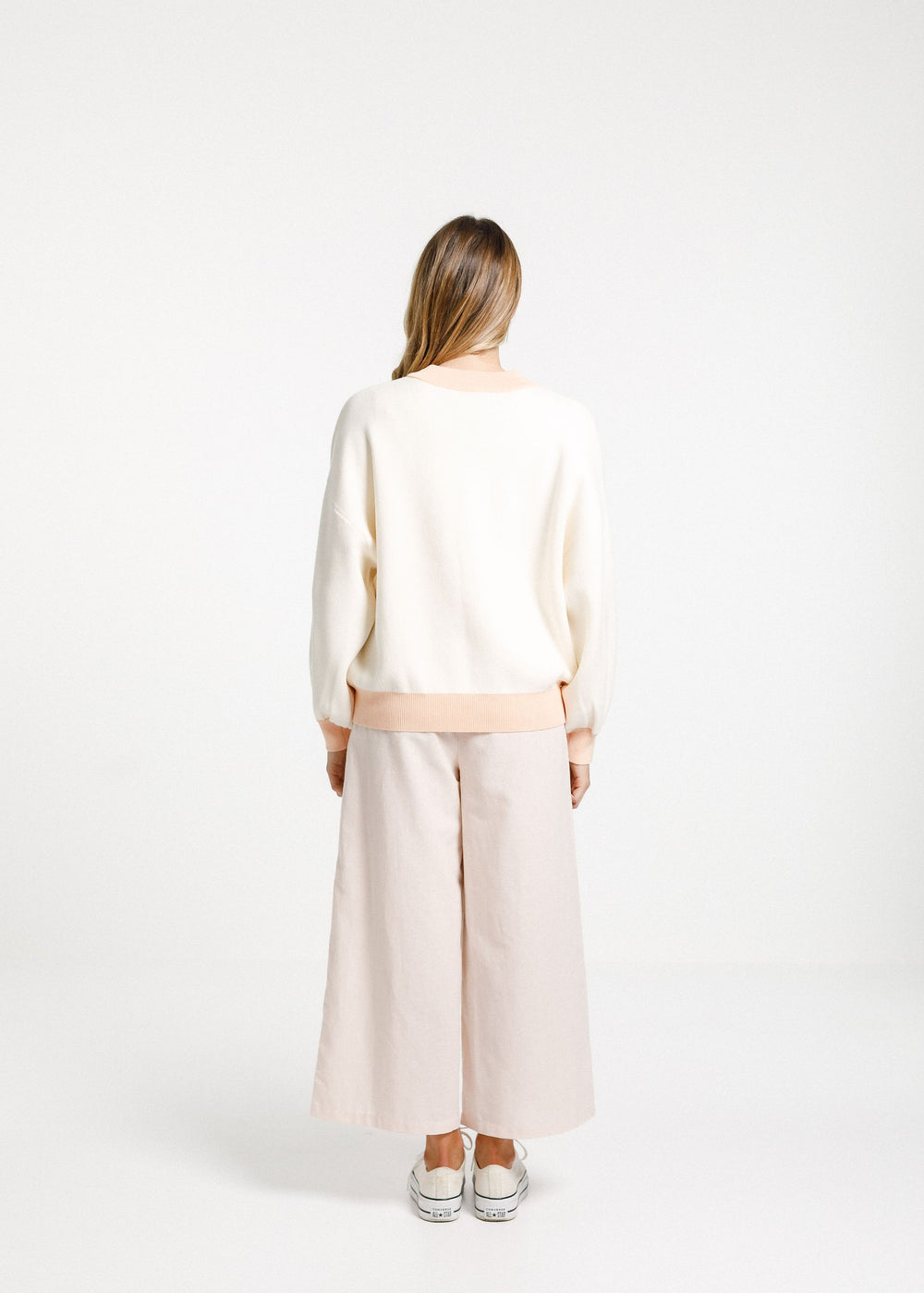 Cotton Cleo Jumper - Peachy Milk