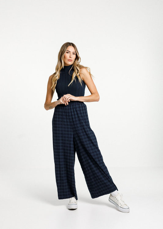 Zuzu Pant - Navy Check