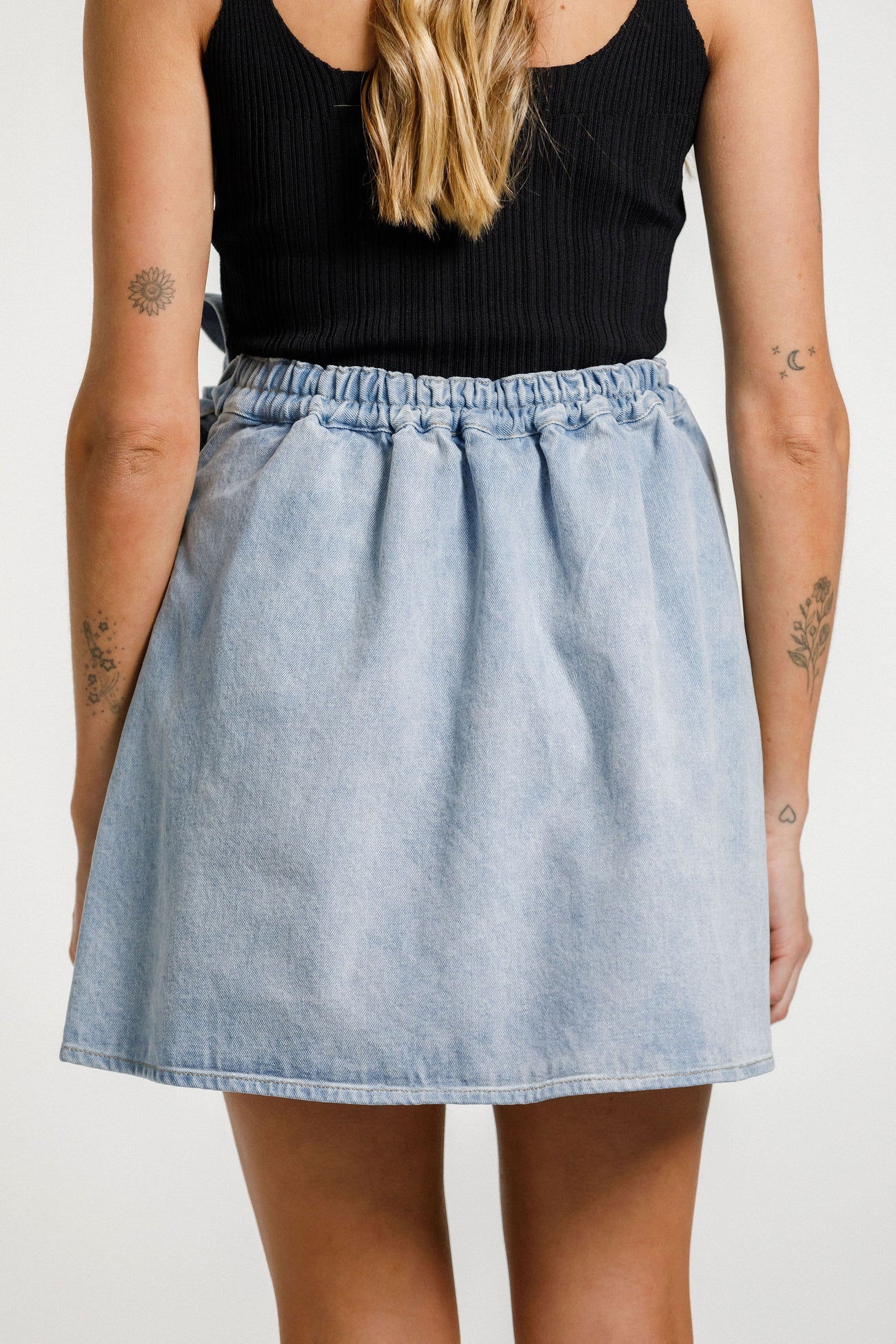 Lib Skirt - Stone Wash Denim