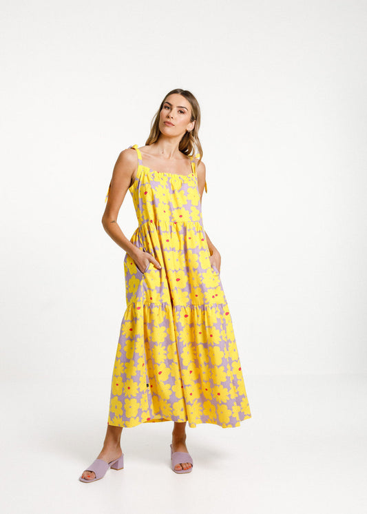 Tie Up Ziggy Dress - Tropicana