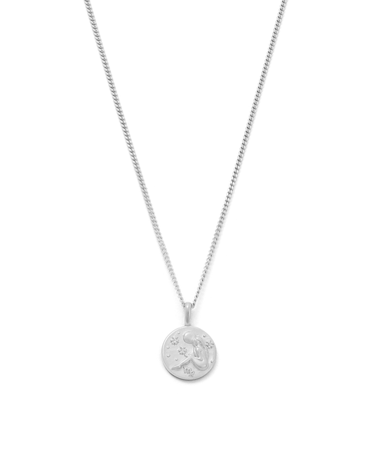 Virgo Petite Zodiac Necklace - Silver