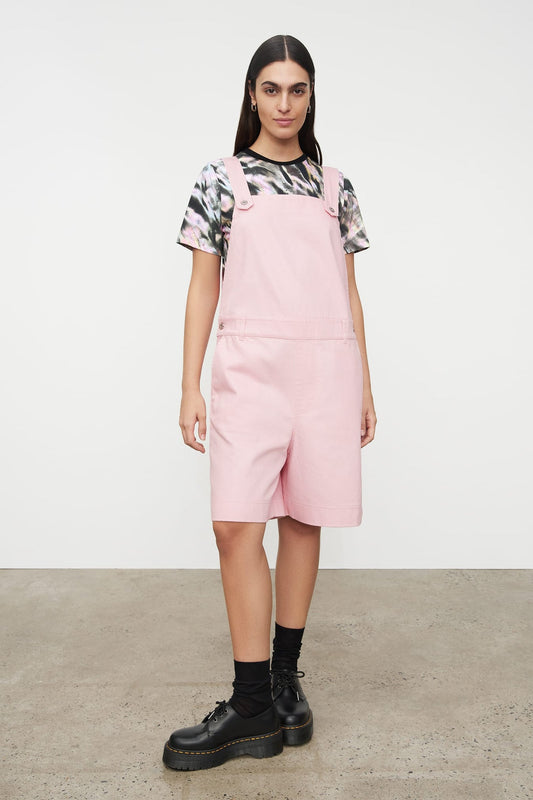 Wander Dungarees - Light Pink Denim