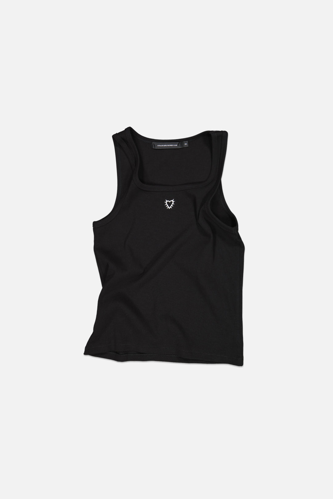 Love Emblem Womens Rib Tank - Black