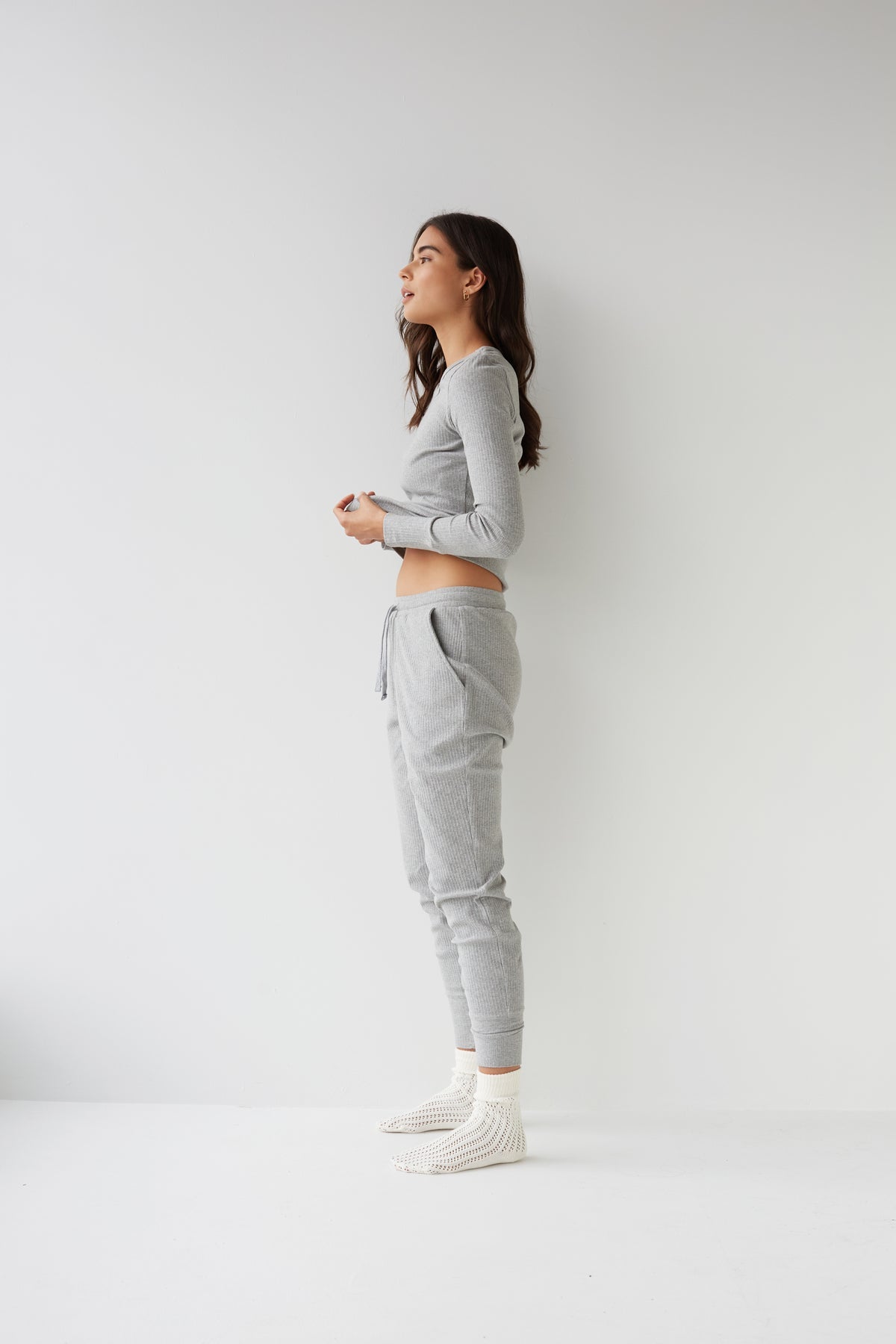 Slim Lounge Pant - Smoke Grey