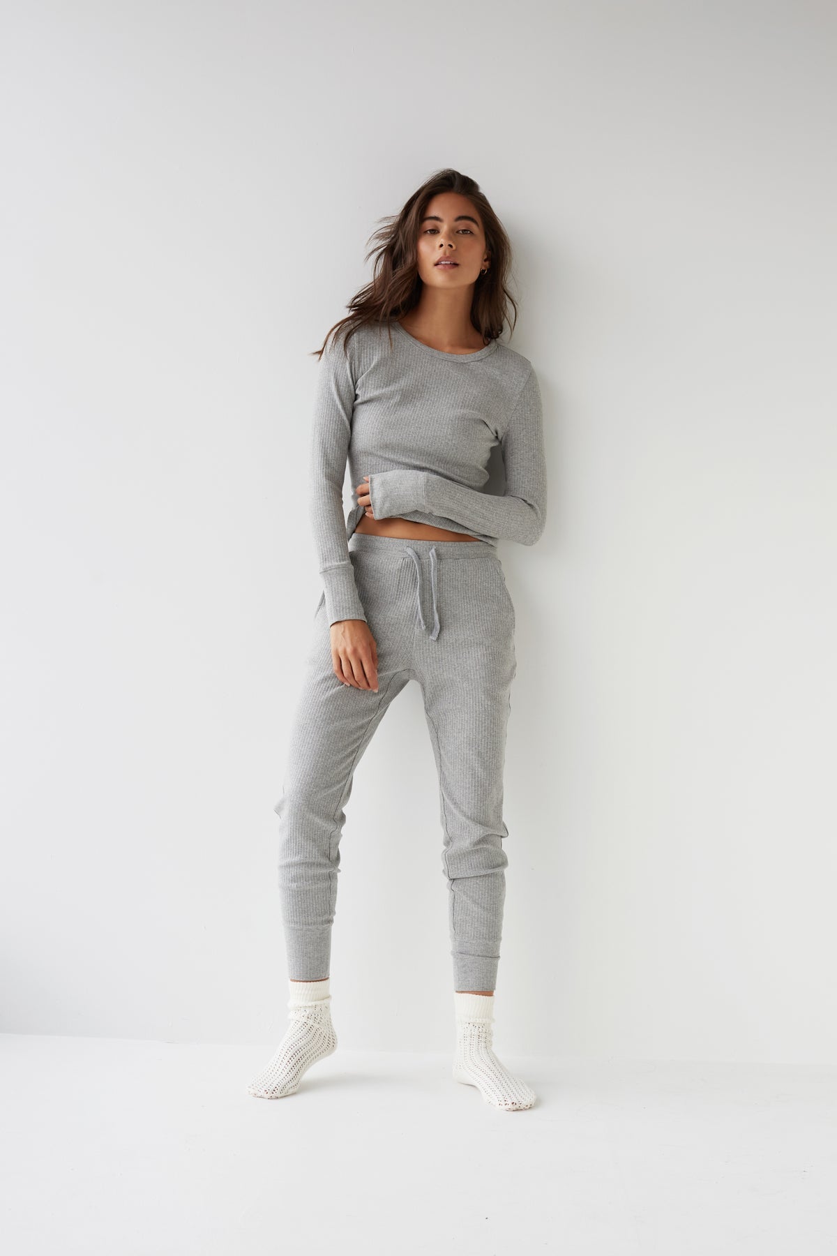 Slim Lounge Pant - Smoke Grey