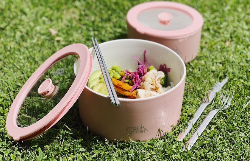 Porcelain Bowls w Lid - Blushed