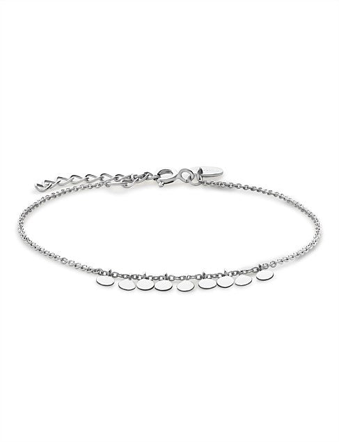 Multi Micro Coins Bracelet - Silver - J434