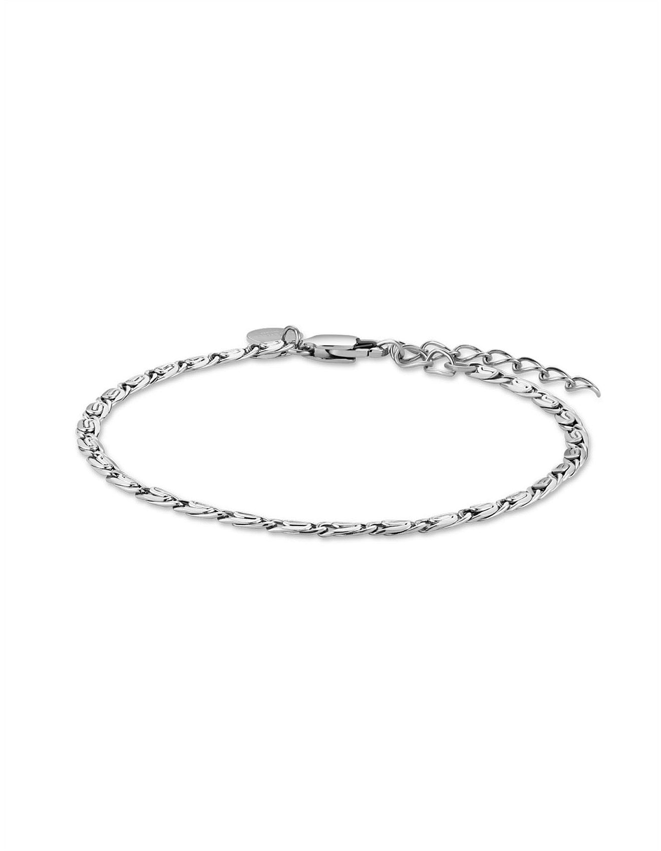 Vintage Chain Bracelet - Silver J436
