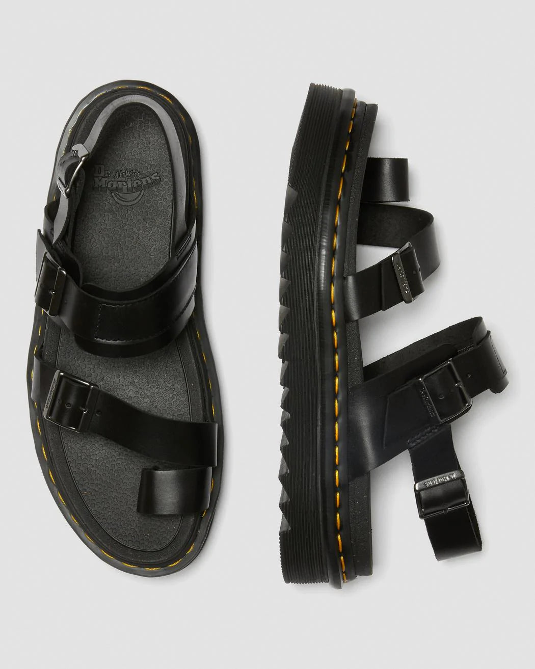 Fynn Post Sandal - Black Brando