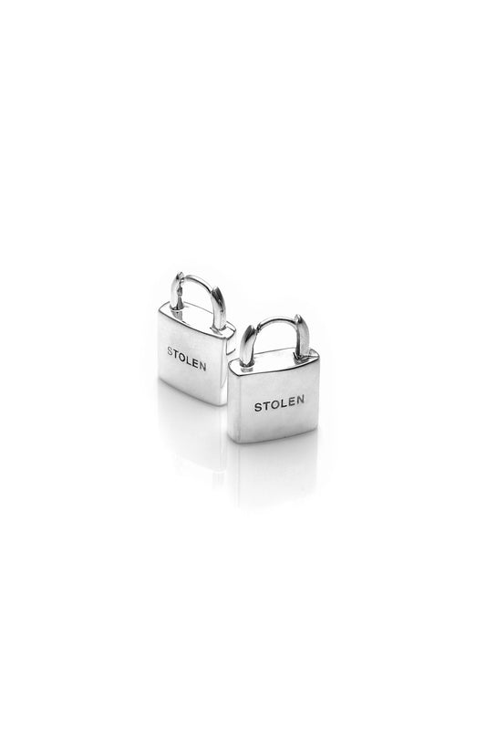 Locket Earrings - Silver
