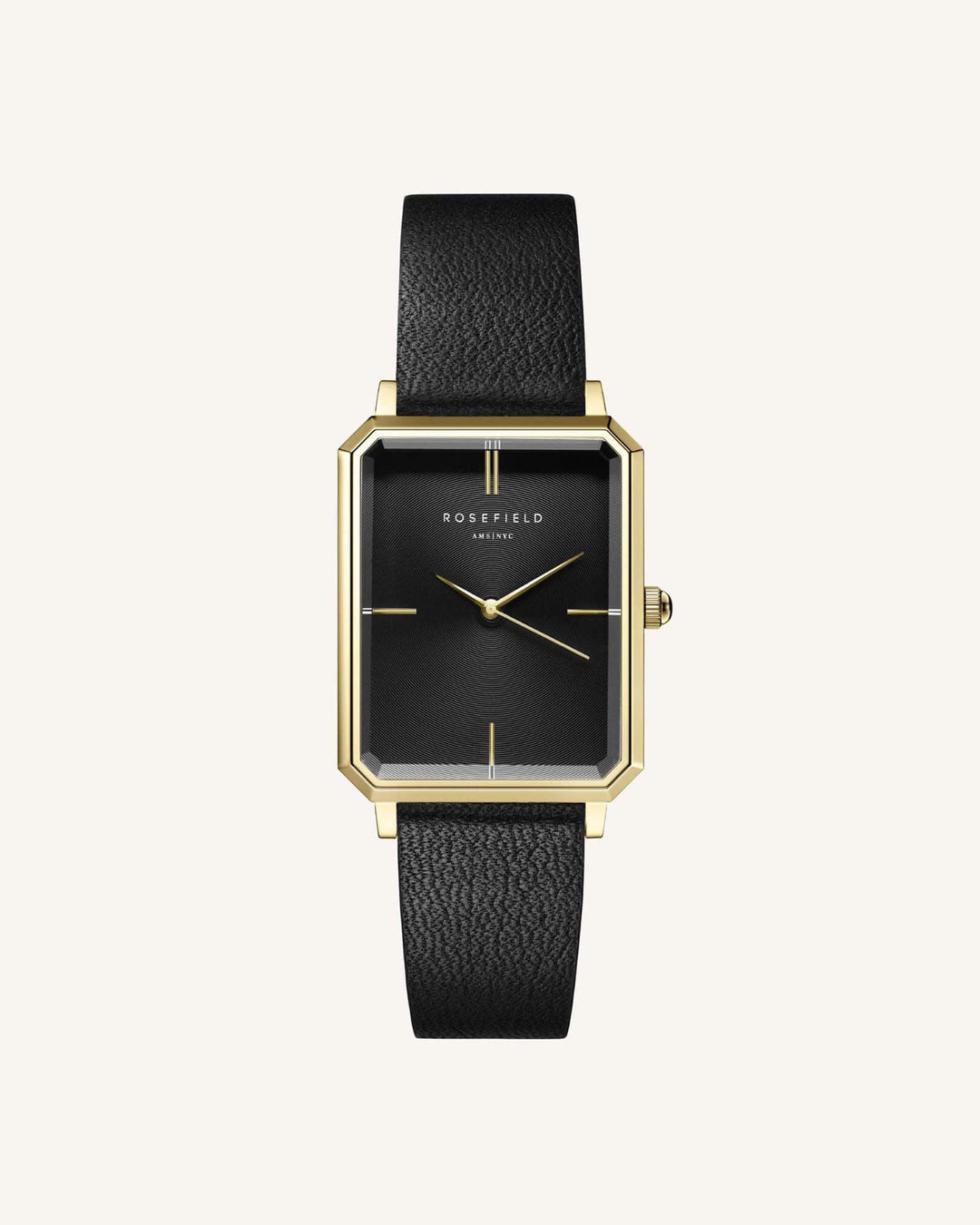 Elles Watch - BLK DL BLK LTHR - O49