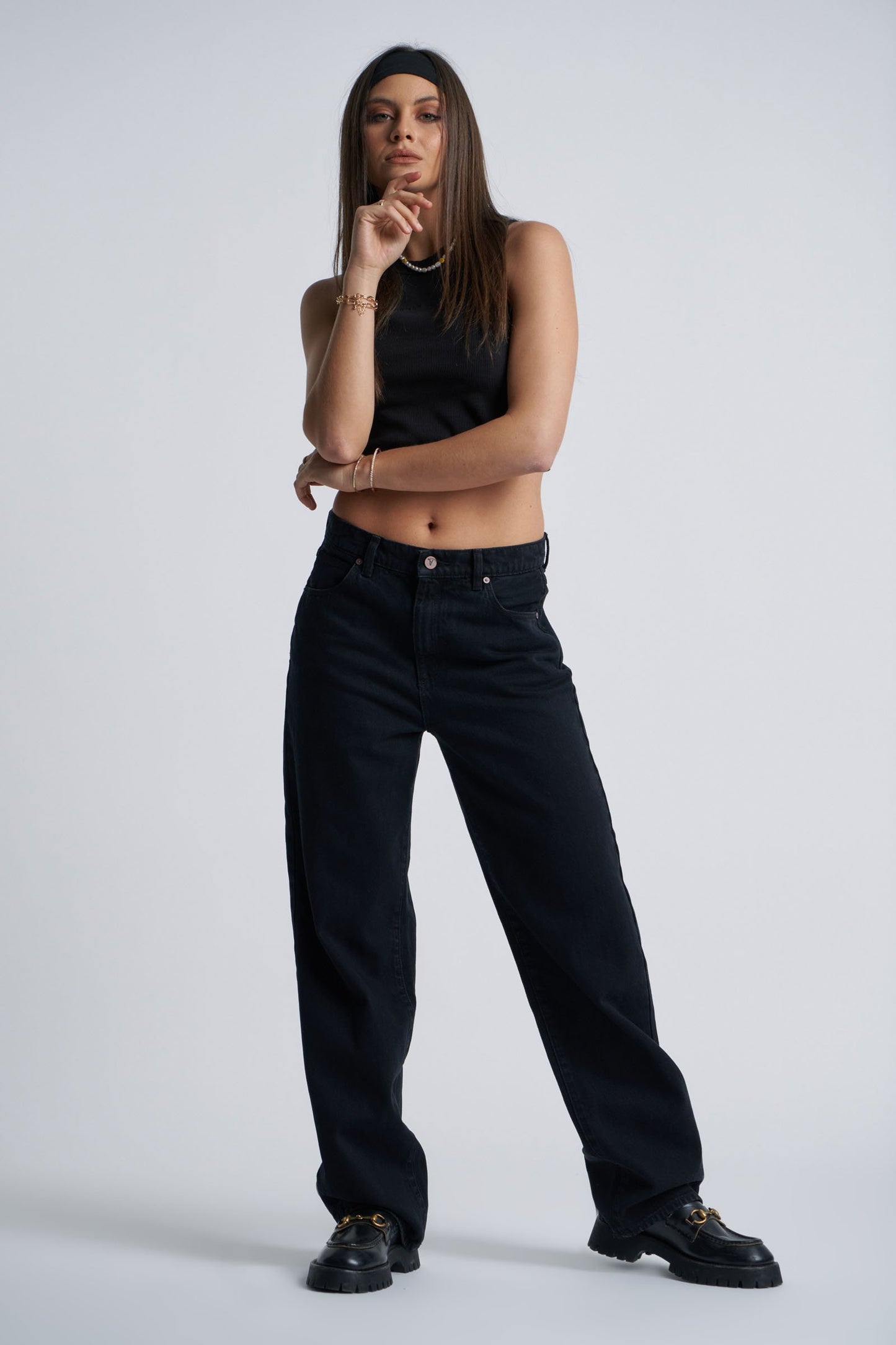 A Slouch Jean - Black
