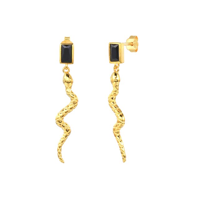 Snake Charmers Earrings - Gold