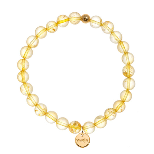 Amuleto Bracelet Citrine 4mm - Gold