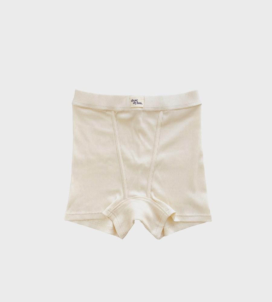 Ribbed Boyfriend Short - French Vanilla