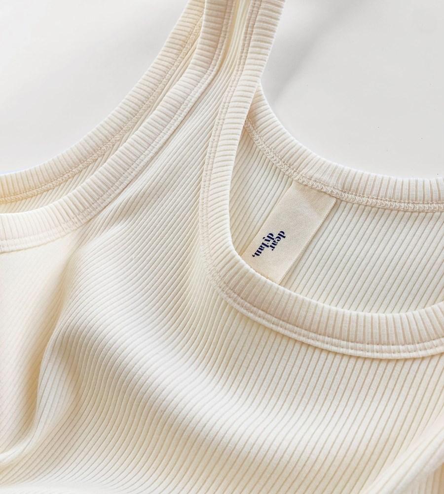 Ribbed Tank - French Vanilla