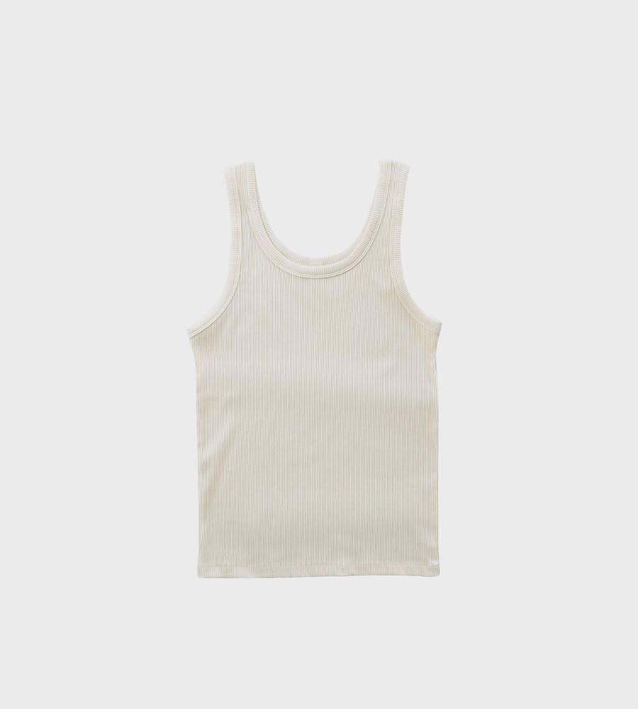 Ribbed Tank - French Vanilla
