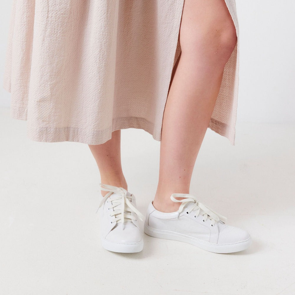Duet Sneaker - White Snake
