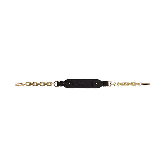 Feature Handle Chain - Gold Chunky and Black Leather