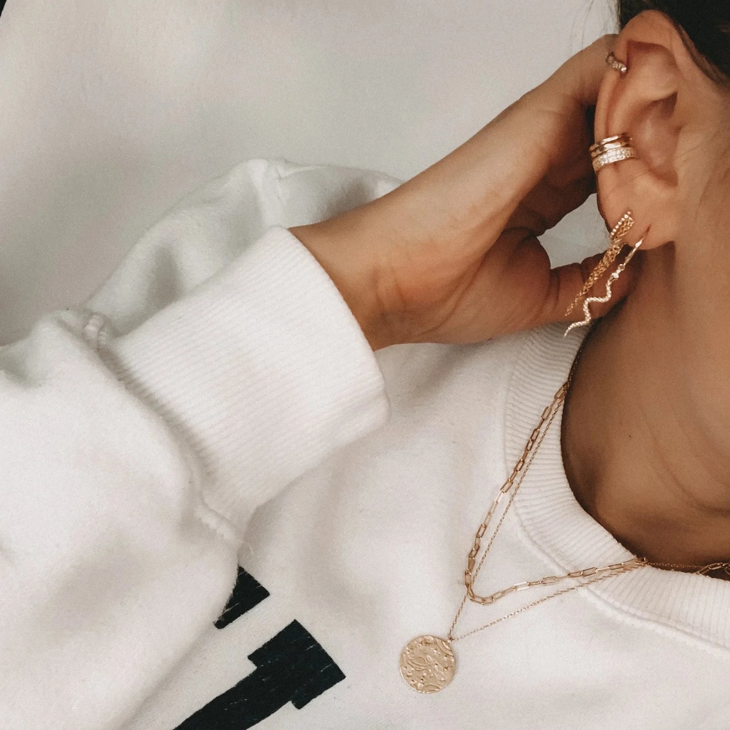Snake Huggie Earrings