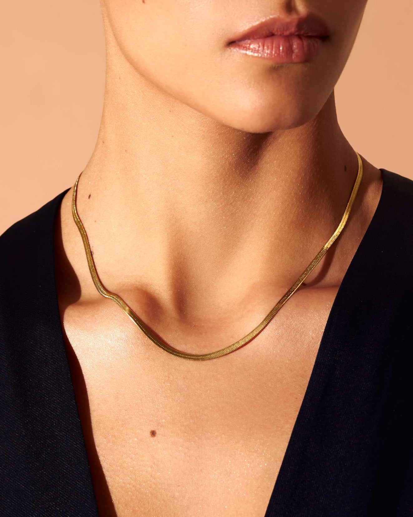 Snake Necklace - Gold J379