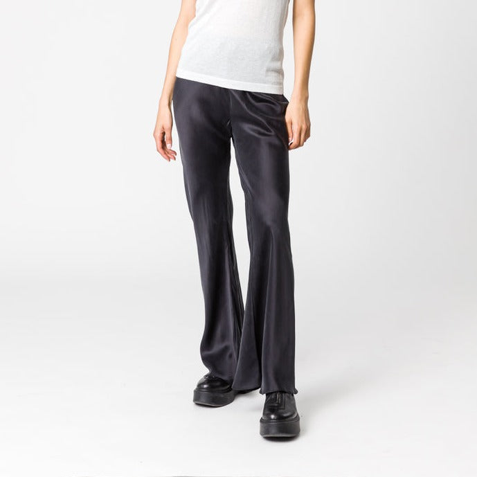 June Silk Pant - Black