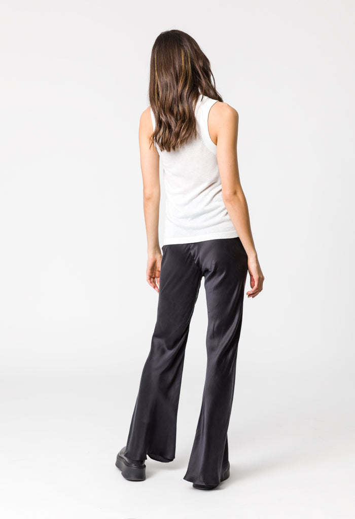June Silk Pant - Black