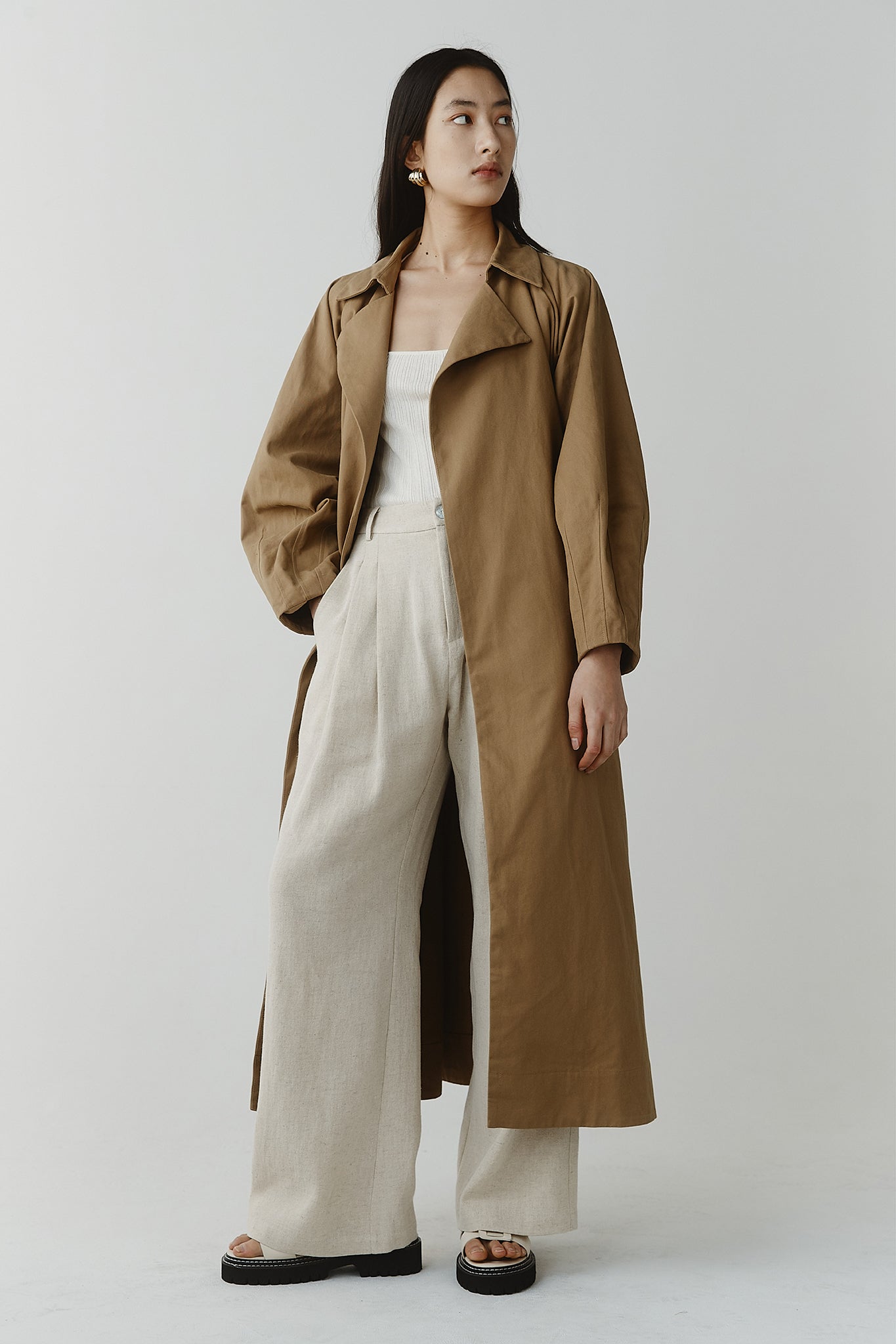 Clio Trench - Tan