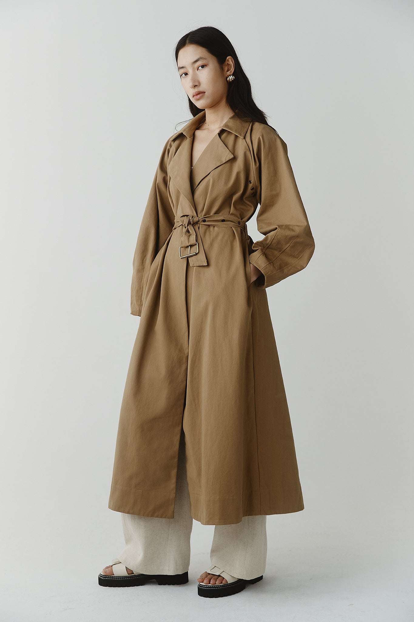 Clio Trench - Tan