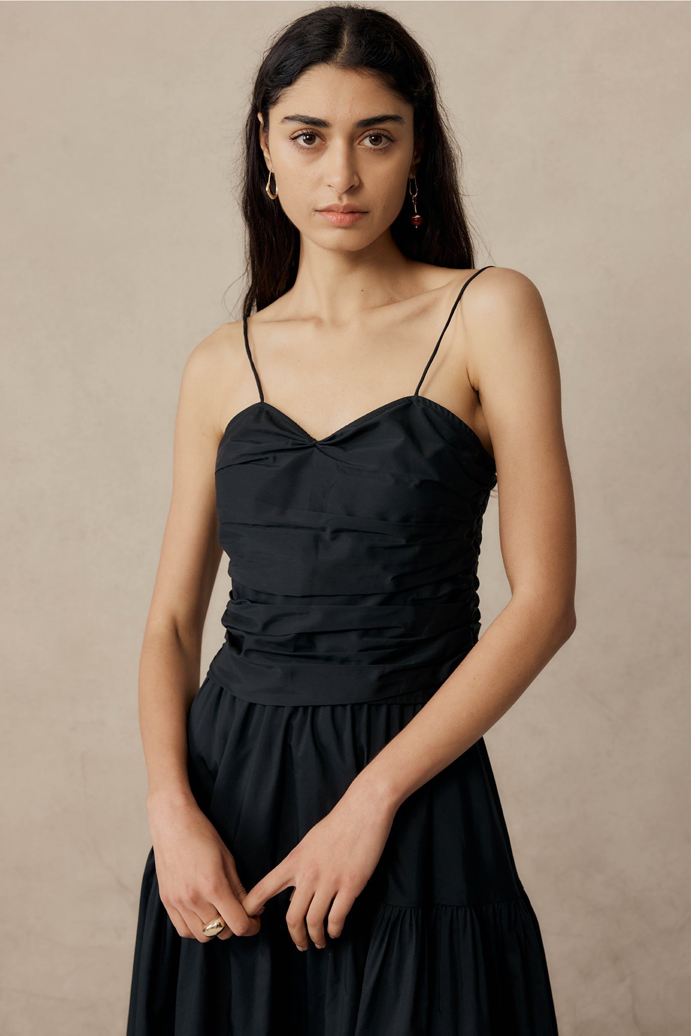 Demi Top - Black Cotton