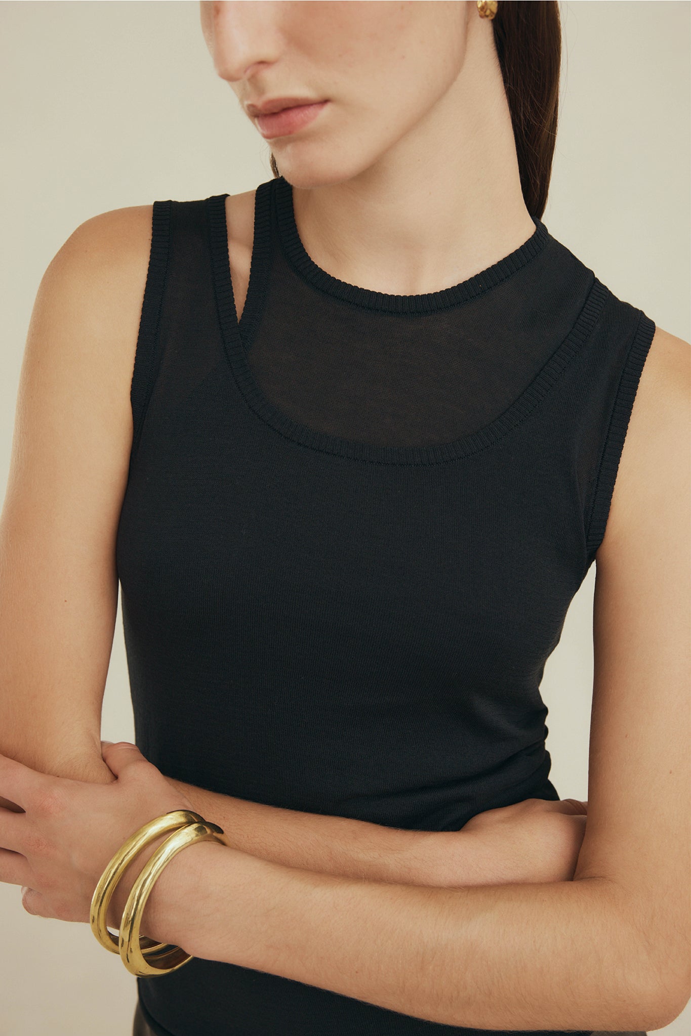 Loretta Singlet - Black