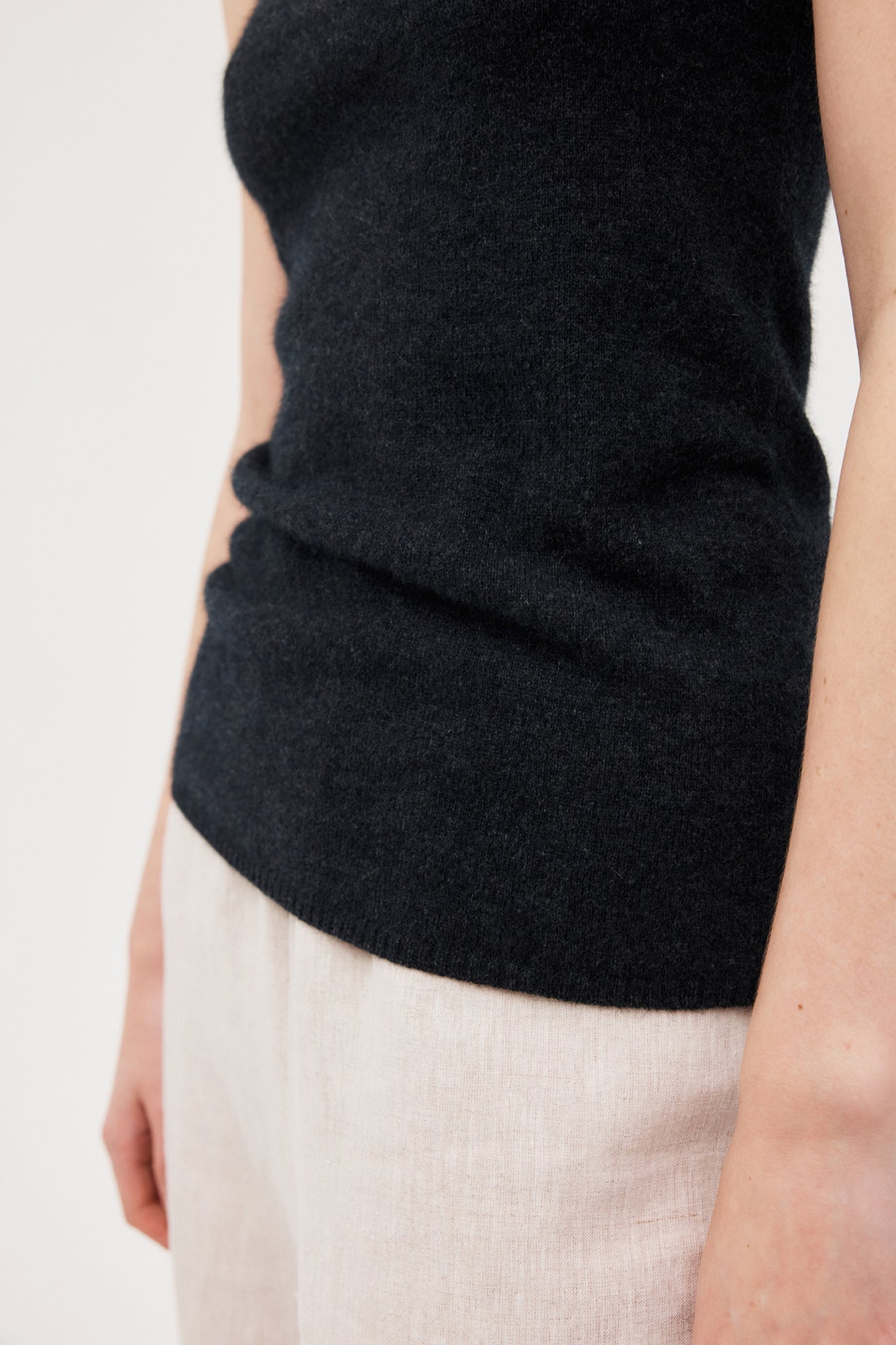 Adelina Singlet - Charcoal