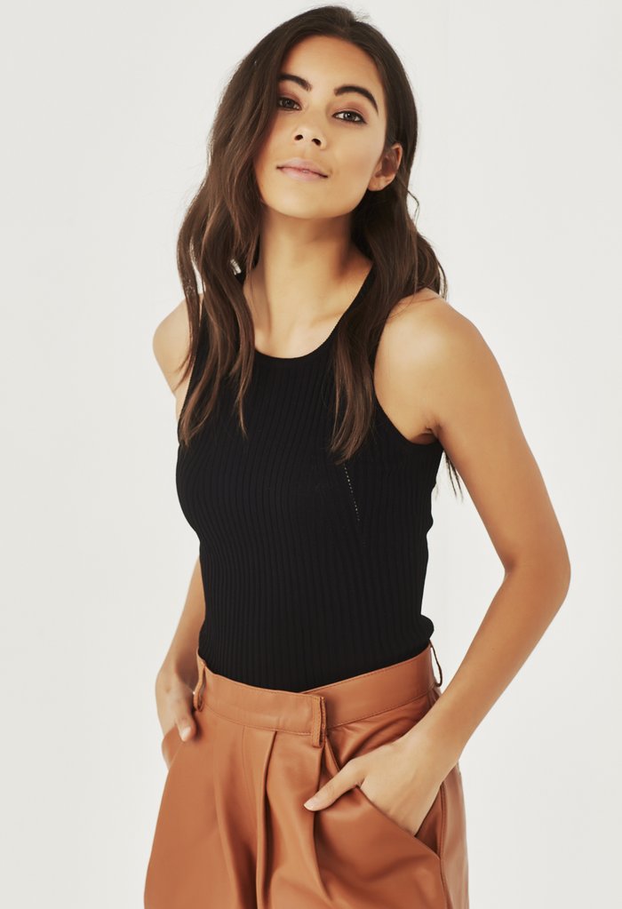 True Knit Tank - Black