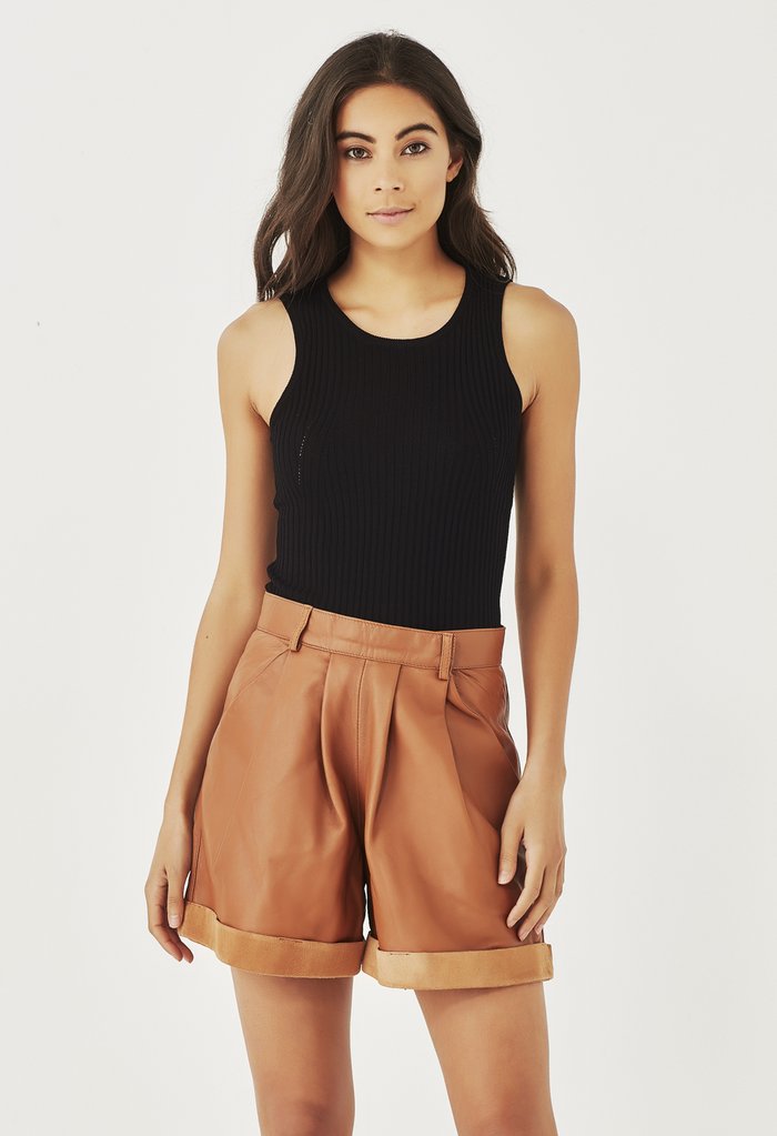 True Knit Tank - Black