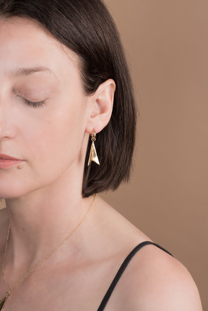 Hazard Earrings Small - Gold