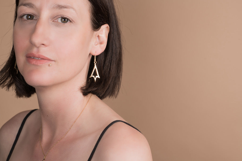 Direction Earrings - Small/Gold