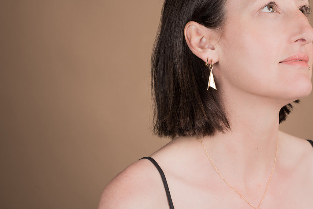 Hazard Earrings Small - Gold