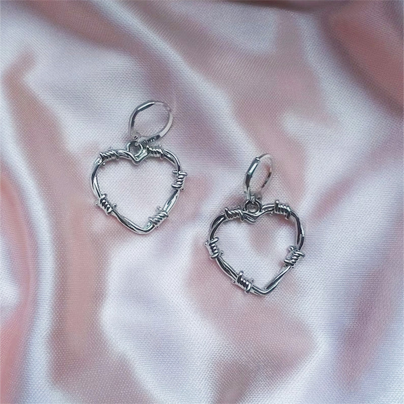 Barbed Heart Earrings