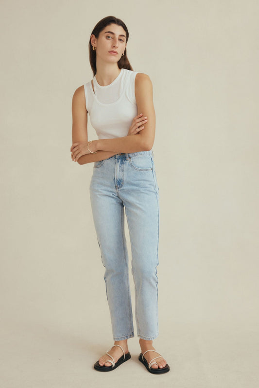 Straight Leg Jean - Blue