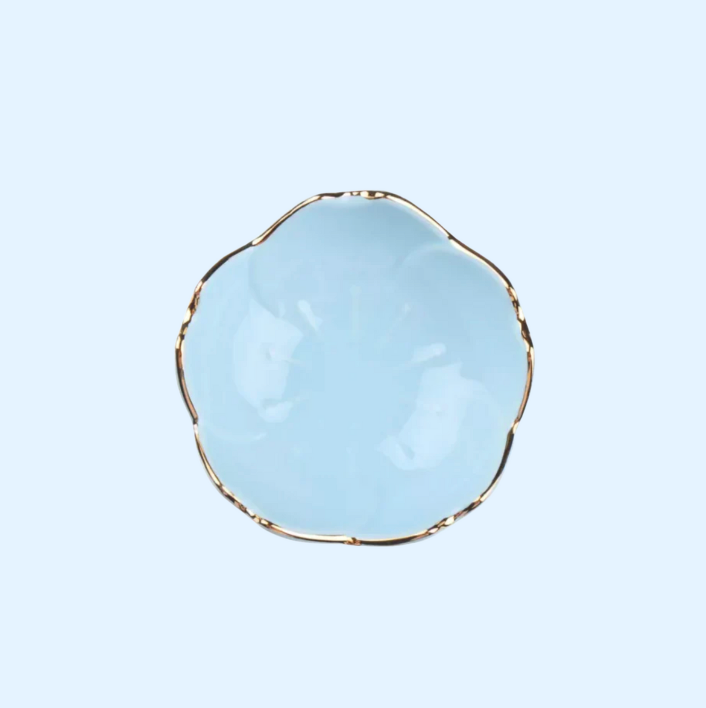 Blossom Dish - Solid Blue