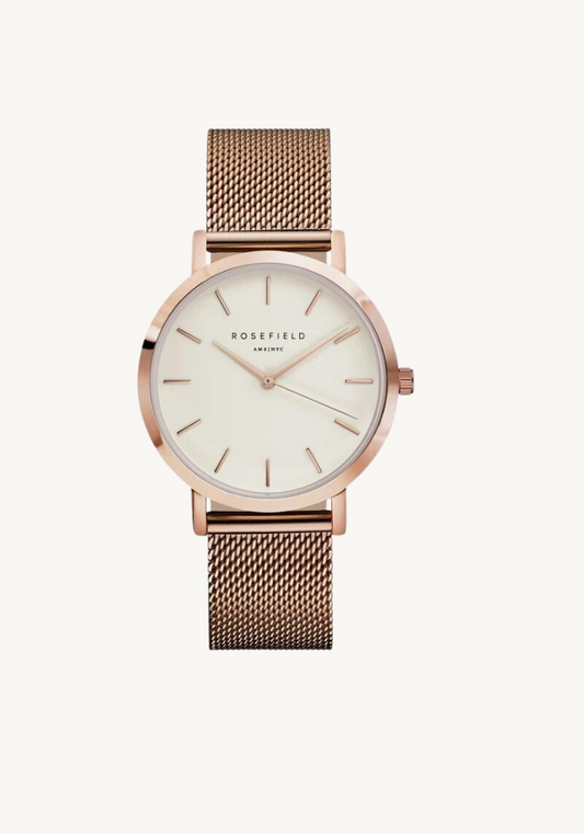 The Mercer White-Rose Gold - Mesh