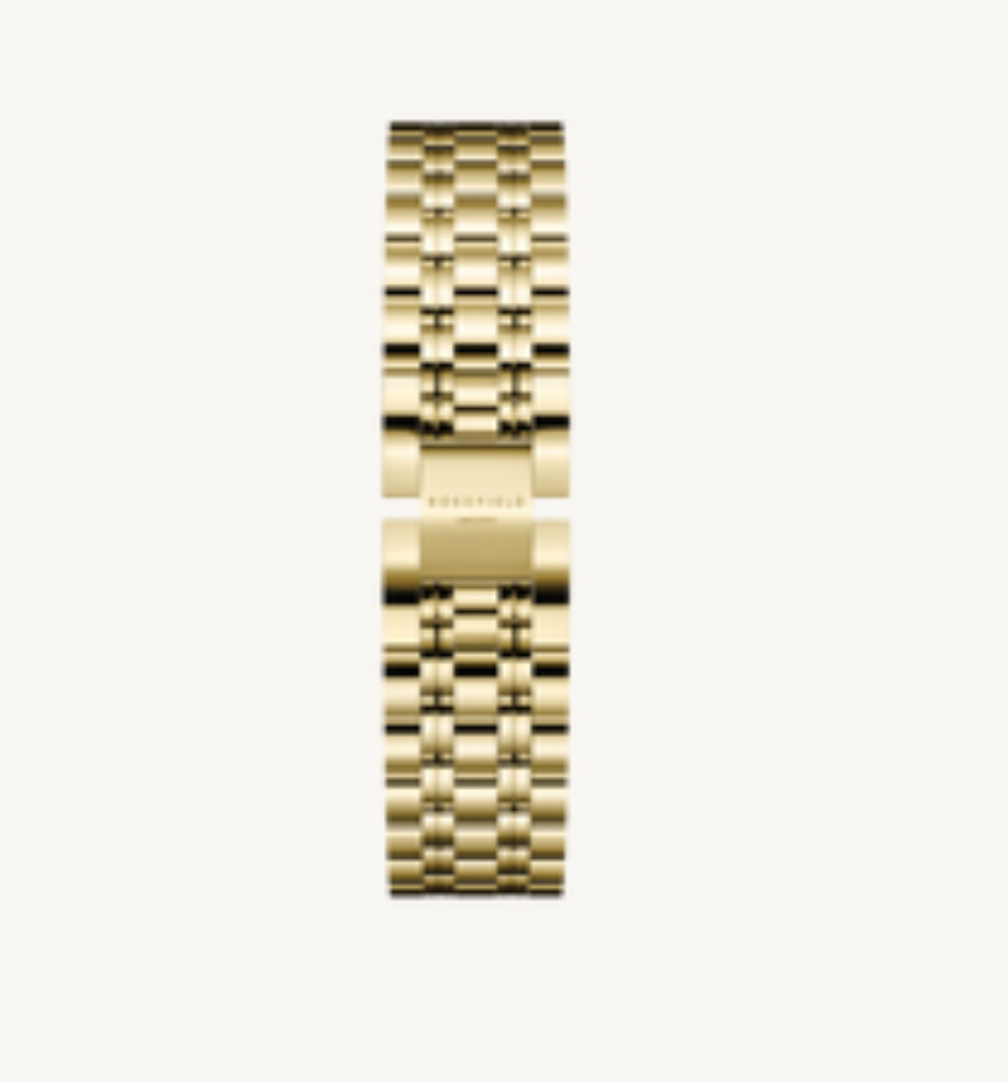Octagon Blk Dial/Gold Bracelet OBSSG-O47